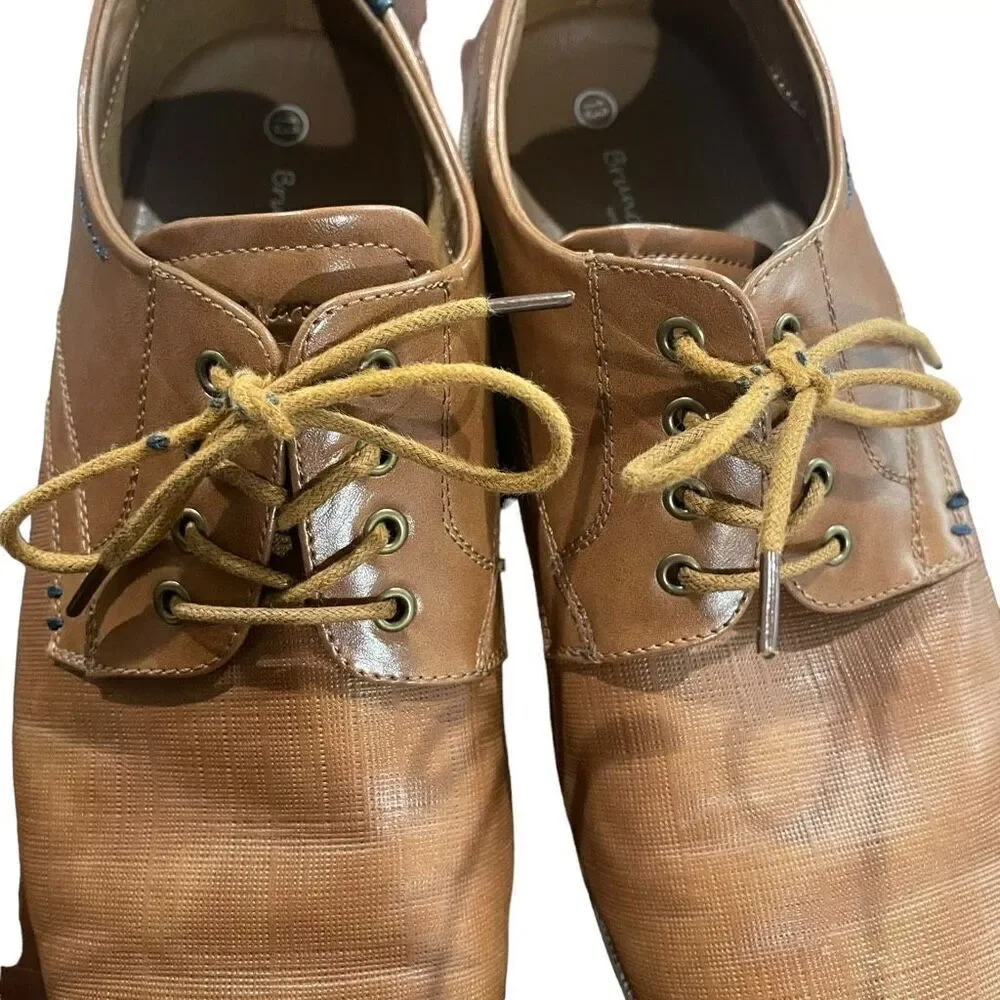 Bruno‎ Marc Tobacco Brown Oxford Shoes - Men’s Size 13